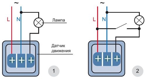 Подключение датчика движения