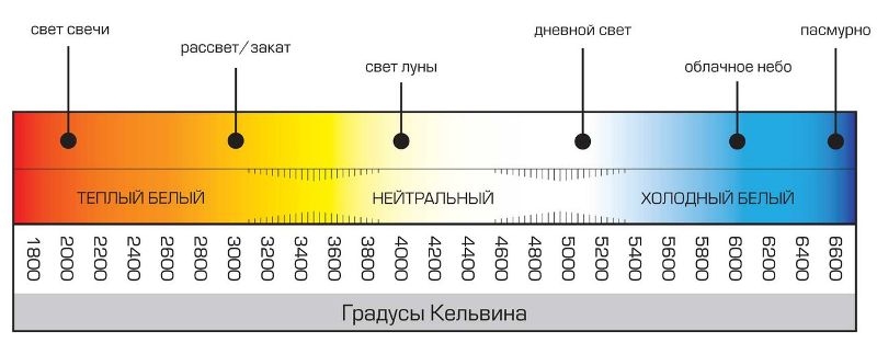 Чем тёплый свет отличается от холодного